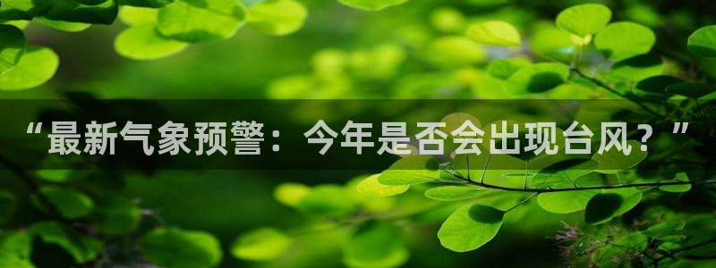 门徒注册登录地址：“最新气象预警：今年是否会出现台风？”