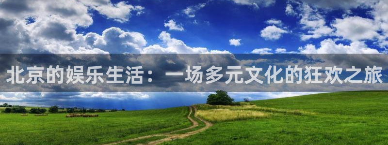 门徒平台网站：北京的娱乐生活：一场多元文化的狂欢之旅